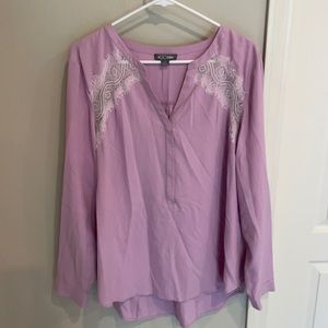 go silk women’s lace blouse, xl